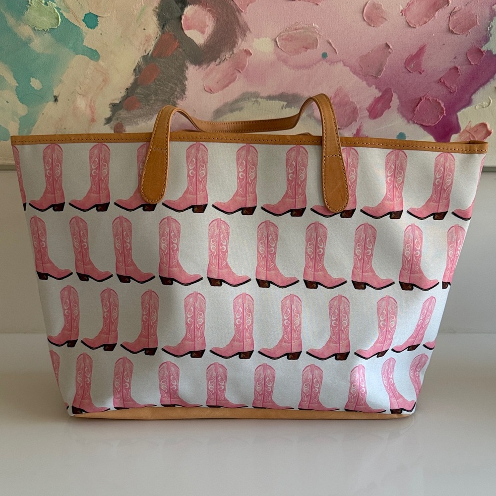 Brand new never worn Barrington pink boots bag.